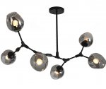 Люстра Нисса черная (серые плафоны) w115*80 h45 E27 6*40W Kink light 07512-6,19