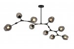 Люстра Нисса черная (серые плафоны) w180*80 h45 E27 9*40W Kink light 07512-9,19