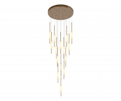 Kink Light 07527-15A,36 Люстра каскадная Элиас латунь d50 h500 Led 180W (3000K) Kink Light 07527-15A,36 Люстра каскадная Элиас латунь d50 h500 Led 180W (3000K)