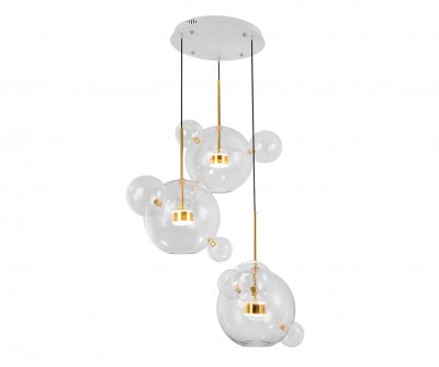 07545-4 (3A),21 Подвес Галла прозрачный d78 h210 Led 42W (3000K) Kink light
