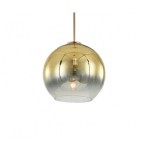 07565-20,33 Подвес Восход прозрачный/золото d20 h200 E27 1*40W Kink light