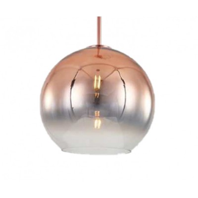 07565-30,32 Подвес Восход прозрачный/роз. золото d30 h200 E27 1*40W Kink light