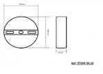 07565-3A,32 Подвес Восход прозрачный/роз. золото d50 h200 E27 3*40W Kink light