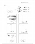 Люстра КИАРА бронза d74 h62 E14 6*5W диаметр плафонов 15см Kink light 07603-6 E14