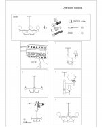 Люстра Киара бронза, диаметр плафонов 15 см d72 h72 E14 6*5W Kink light 07603-6S E14