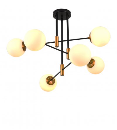 07605-6,20 Люстра Кайри черный/бронза d80 h37 E27 6*40W Kink light 07605-6,20 Люстра Кайри черный/бронза d80 h37 E27 6*40W Kink light