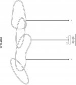 07609-4A,33 Подвес Сена золото w100*25 (размер колец w28*25) h120 Led 36W (3000K) Kink light