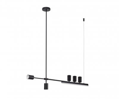 Kink Light 07618-150,19 Люстра Рия черный L150 h116/86/46 GU10 5*5W+Led 15W (4000K) (лампы в комплекте)