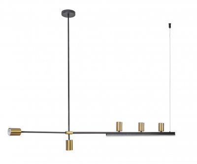 Kink Light 07618-150,36 Люстра Рия латунь L150 h116/86/46 GU10 5*5W+Led 15W (3000K) (лампы в комплекте)