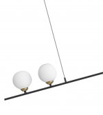 Люстра ПУЛЛ черная/золото d108 h70 G4 2*5W + E27 1*40W (лампы G4 в комплекте) Kink light 07620-2+1,19