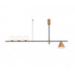 07620A-3+1,33 Люстра Пулл бронза L140 h70 G4 3*5W+E27 1*40W (G4 лампы в комплекте) Kink light