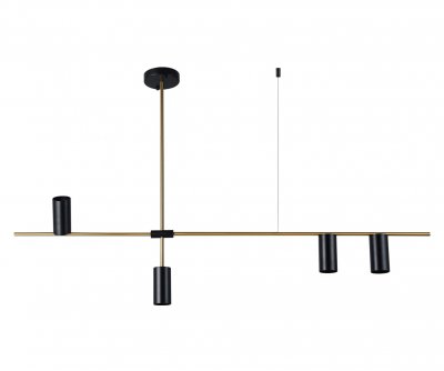 Kink Light 07621-4,19(20) Люстра Рия черный/бронза w126*6 h96/66/56 GU10 4*10W