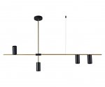 Kink Light 07621-4,19(20) Люстра Рия черный/бронза w126*6 h96/66/56 GU10 4*10W