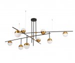 07636-9,20 Люстра Навия черный/бронза w200*170 h85 G9 9*5W (Led) Kink light