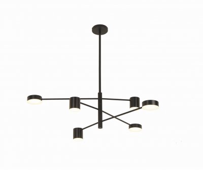 Kink Light 07650-6,19(4000K) Люстра Мекли черный Led 42W