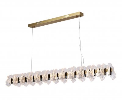 07695-120L,36-29 Люстра Мару латунь/черный жемчуг