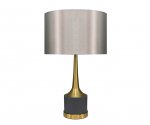 Kink Light 07705-T,16-20(16) Настольная лампа Хайли серый/бронза d38 h64 E27 1*40W