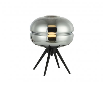 Kink Light 07706-T,19(16) Настольная лампа Омер черный/серый d30 h36 E27 1*40W