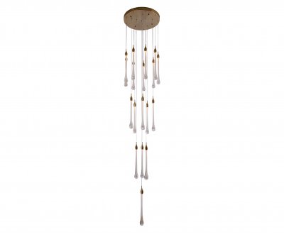 Kink Light 07860-18A,36 Люстра каскадная Асмер латунь d50 h300 Led 54W (3000k)