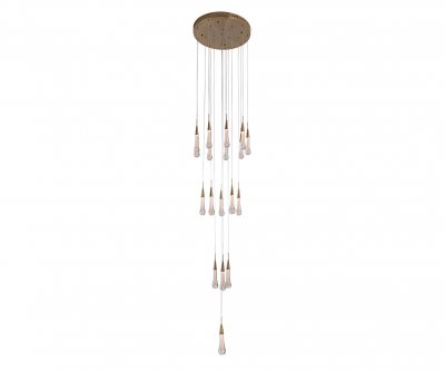 Kink Light 07861-18A,36 Люстра каскадная Гутта латунь d50 h300 Led 54W (3000k)