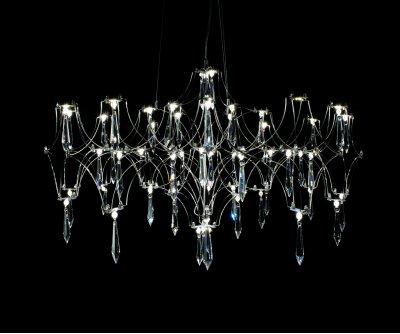 Kink Light 07882-63,02(21) Люстра диммируемая Галанта хром d63 h144 Led 36*0,5W (3000-6000K) с пультом ДУ