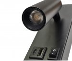 08071A,19 Бра Ризи черный Led 3W