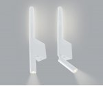 Kink Light 08079,01 Настенный светильник Прани белый w10*2,5 h44,5 Led 3W+5W (3000K)
