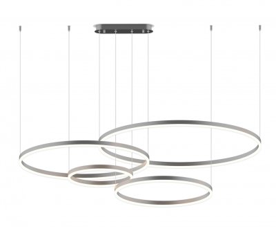 Kink Light 08204,12PA(4000K) Подвес Тор матовый никель w150*100 (d40+60+80+100) h150 Led 174W (4000K) диммируемый с пультом ДУ Kink Light 08204,12PA(4000K) Подвес Тор матовый никель w150*100 (d40+60+80+100) h150 Led 174W (4000K) диммируемый с пультом ДУ