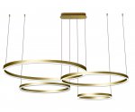08204,33P(4000K) Подвес Тор матовое золото w150*100 (d40+60+80+100) h150 Led 174w (4000K) диммируемый с пультом ДУ Kink light