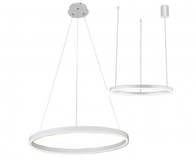 08213,01A(4000K) Подвес Тор белый d60 h150 Led 33W (4000K) 2 типа крепления Kink light