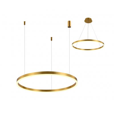 Kink Light 08213,36A(3000K) Подвес Тор латунь d60 h150 Led 36W (3000K) 2 типа крепления