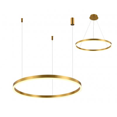 Kink Light 08214,36A(3000K) Подвес Тор латунь d80 h150 Led 50W (3000K) 2 типа крепления