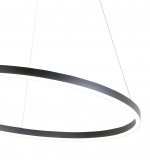 08218,19A(4000K) Подвес Тор черный d150 h150 Led 96W (4000K) диммируемый с пультом ДУ, 2 типа крепления Kink light