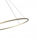 08218,33(3000K) Подвес Тор матовое золото d150 h120 Led 96W (3000K) диммируемый с пультом ДУ Kink light