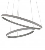 08219,16(4000К) Подвес Тор серебро d60+40 h200 Led 60W (4000K) Kink light