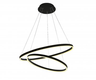 08220,19A(4000K) Подвес диммируемый Тор черный d80+60 h150 Led 86W (4000K) Kink light