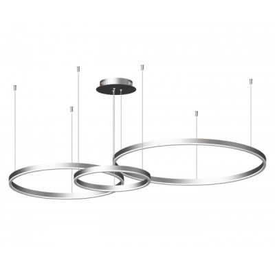 

08223,16P(4000K) Подвес Тор серебро w133.5*95(d80+60+40) h150 Led 110W (4000k) Kink light, 08223,16P(4000K)