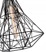 Подвесной светильник КАМА черный d40 h80 E27 1*40W Kink light 08312-1,19