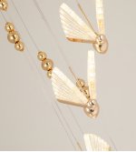 08444-8A,33 Подвес Баттерфляй золото d40 h250 Led 8*6W (3000K) Kink light