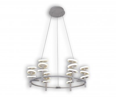 Подвесной светильник ПРУЖИНКИ белый d60 h110 Led 72W (4200K) Kink light 08520-6A