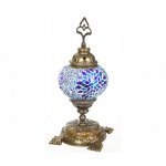 Настольная лампа МАРОККО голубая h31 d12 E14 1*40W Kink light 903,05