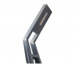 Kink Light 09201-F(220V),16(RGB) Светильник уличный Миле серый 220V w21*8 h300 Led 30W (4000K) c пультом ДУ, Декоративная подсветка RGB.