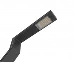 Kink Light 09203-F(220V),16(05) Светильник уличный Сания серый 220V w13*8,5 h300 Led 30W (4000K) Декоративная подсветка синяя.