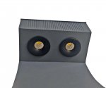 Kink Light 09205-F(220V),16(RGB) Светильник уличный Келси серый 220V w13*8,5 h80 Led 6W (4000K) c пультом ДУ, Декоративная подсветка RGB.