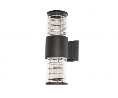 Kink Light 09314-W,19 Настенный светильник уличный Глари черный w17,5*10,5 h34,5 E27 2*60w
