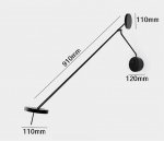 Kink Light 09440-2,19(4000K) Настеный светильник Некси черный w91*38 Led 6W (4000K)