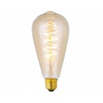 Лампа диммируемая золотая E27 6W (2200K) Kink light 098646D,33