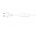 Шнур с переключ белый (2м)(10шт в упаковке) 230V AC 50Hz (max 2A) Kink light A2300,01