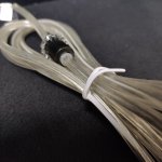 Подвесное крепление для светильников с цоколем E14 прозрачный шнур 1,6м черный 7951