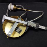 Подвесное крепление для светильников с цоколем E27 прозрачный шнур 1,1м бронза (3458)